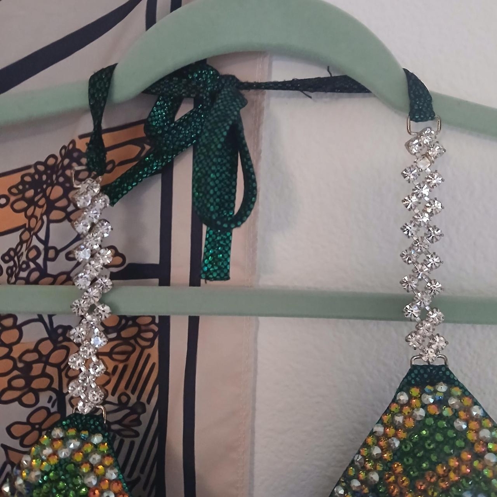 Colorful Rhinestone Bikini Top - Picture 4 of 5